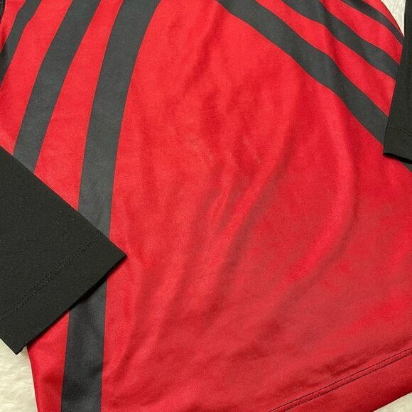 Nike Pro Tight Athletic Shirt Size Small Long Sleeve Running Black Red - Picture 8 of 12